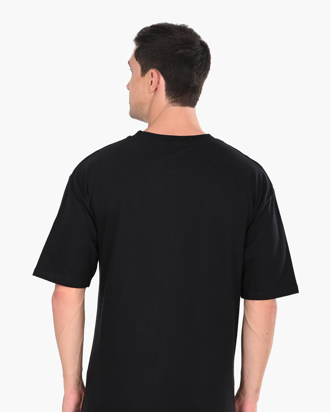 Decluttered Black Oversized  T-Shirt