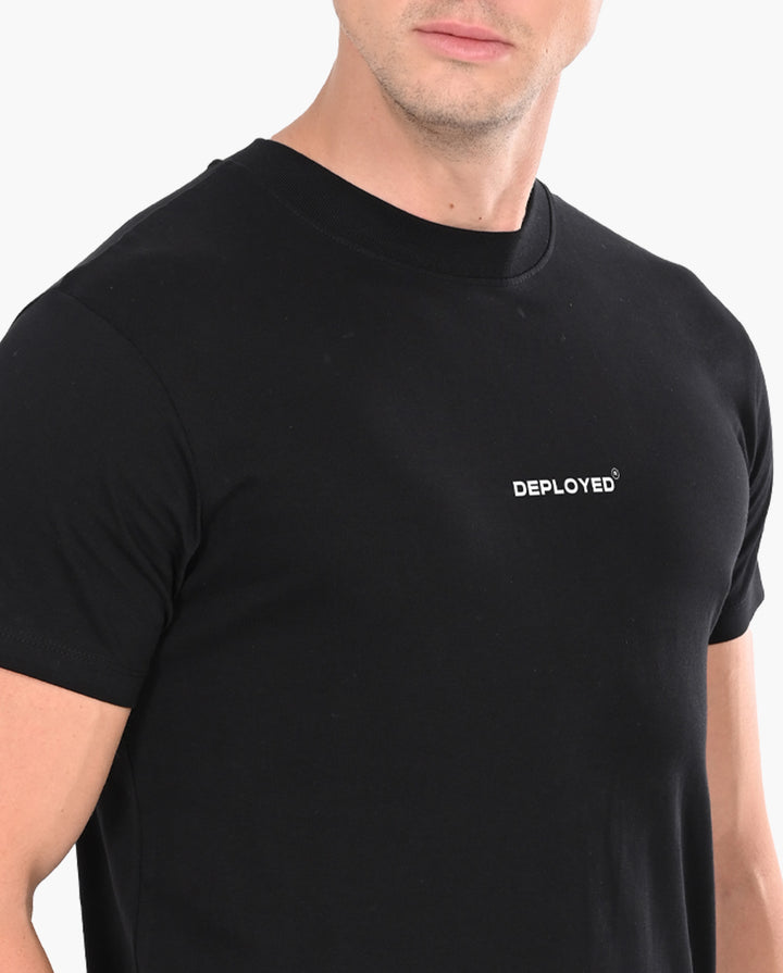 Deployed Organic Black Signature LuxeSoft Cotton T-Shirt