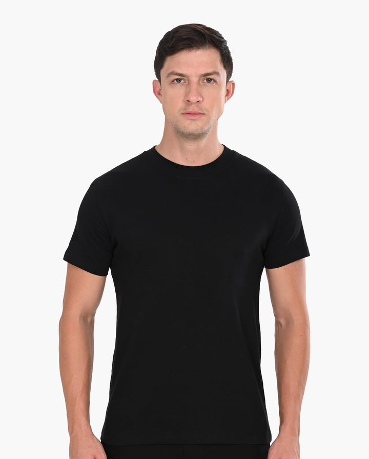 Decluttered Black Signature LuxeSoft Cotton T-Shirt