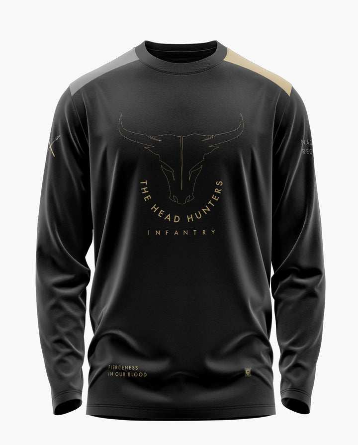 THE HEAD HUNTERS-NAGA REGT. Luxesoft Cotton Full Sleeve T-Shirt