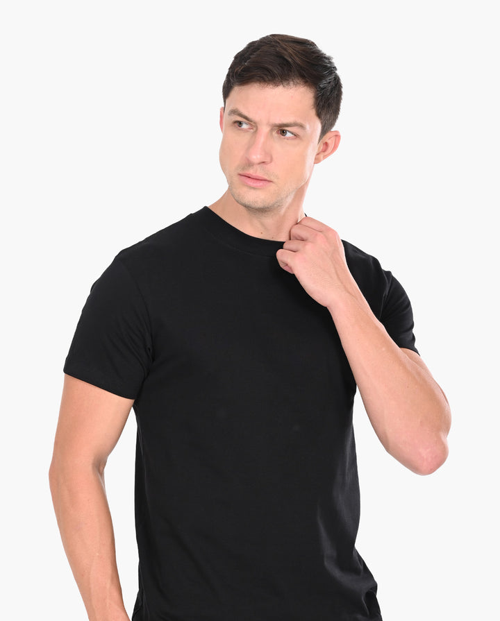 Decluttered Black Signature LuxeSoft Cotton T-Shirt