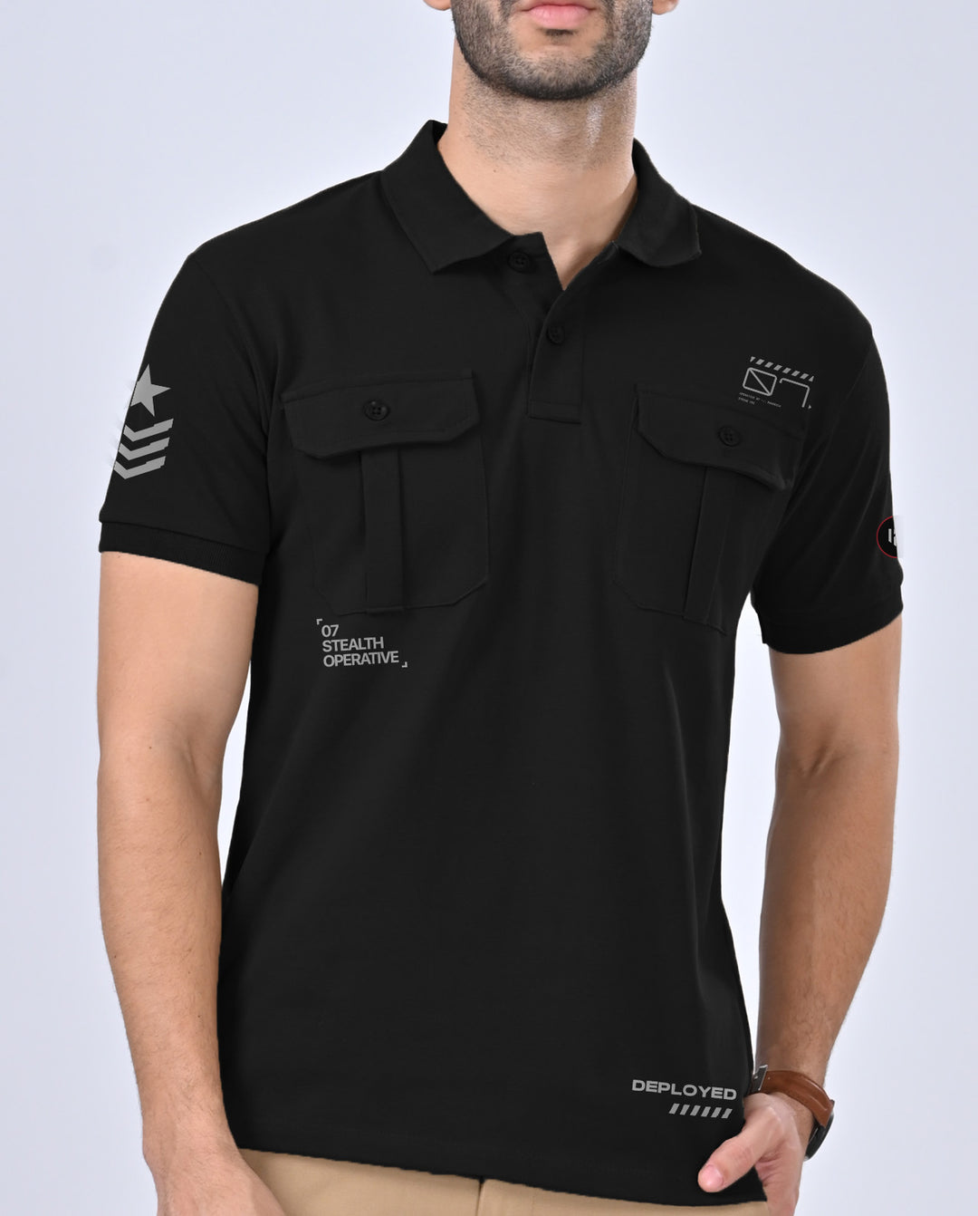 Secret Operative Cargo Polo T-Shirt