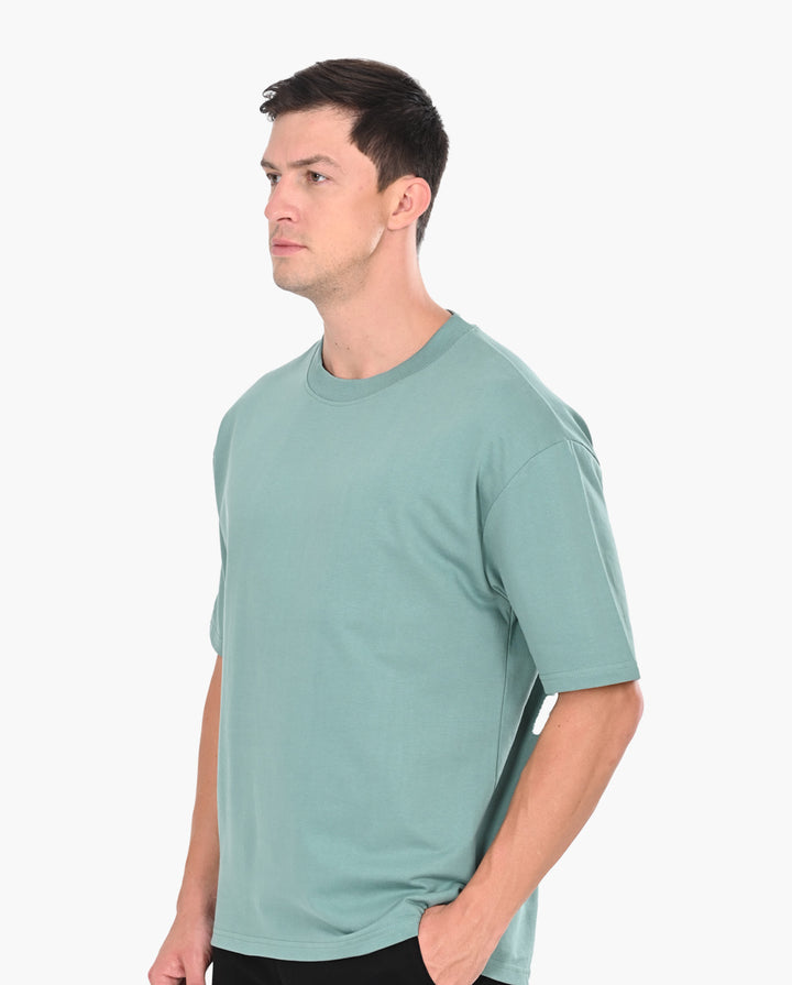 Decluttered Sage Green Oversized T-Shirt