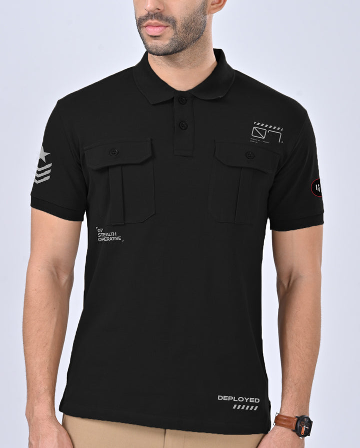 Secret Operative Cargo Polo T-Shirt