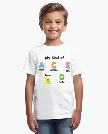 Pilot's Alphabet Kids T-Shirt