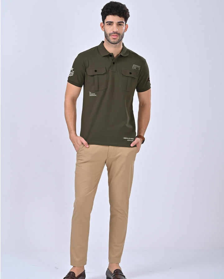 Secret Operative Cargo Polo T-Shirt