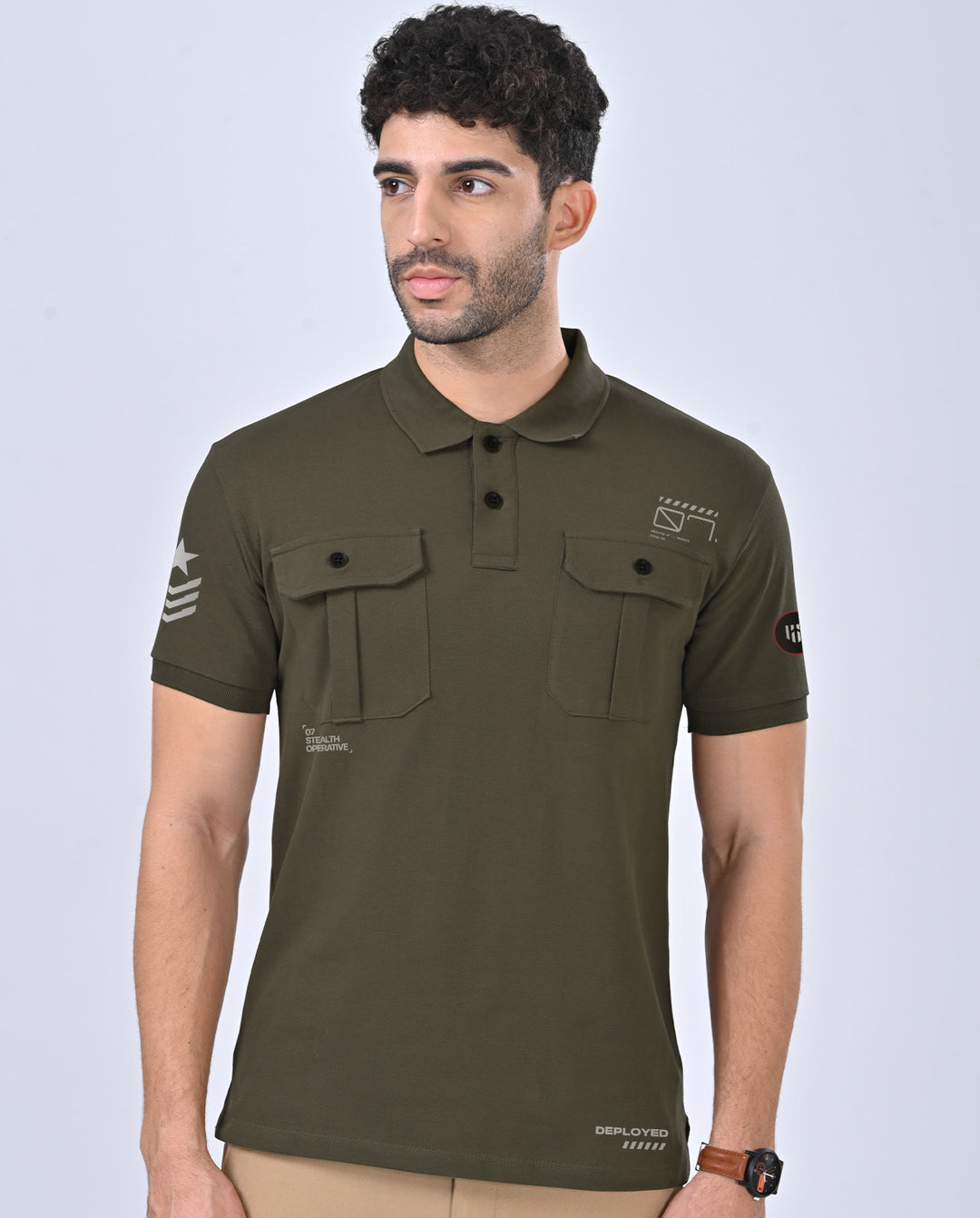 Secret Operative Cargo Polo T-Shirt