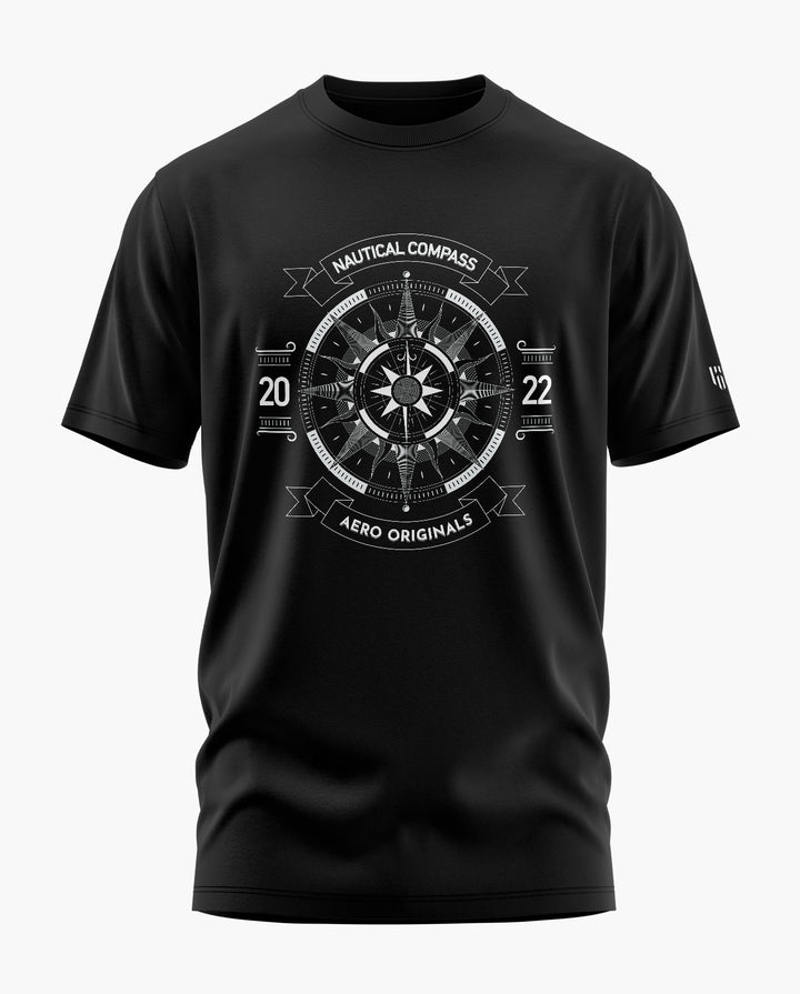 Mariners Nautical Compass Signature LuxeSoft Cotton T-Shirt