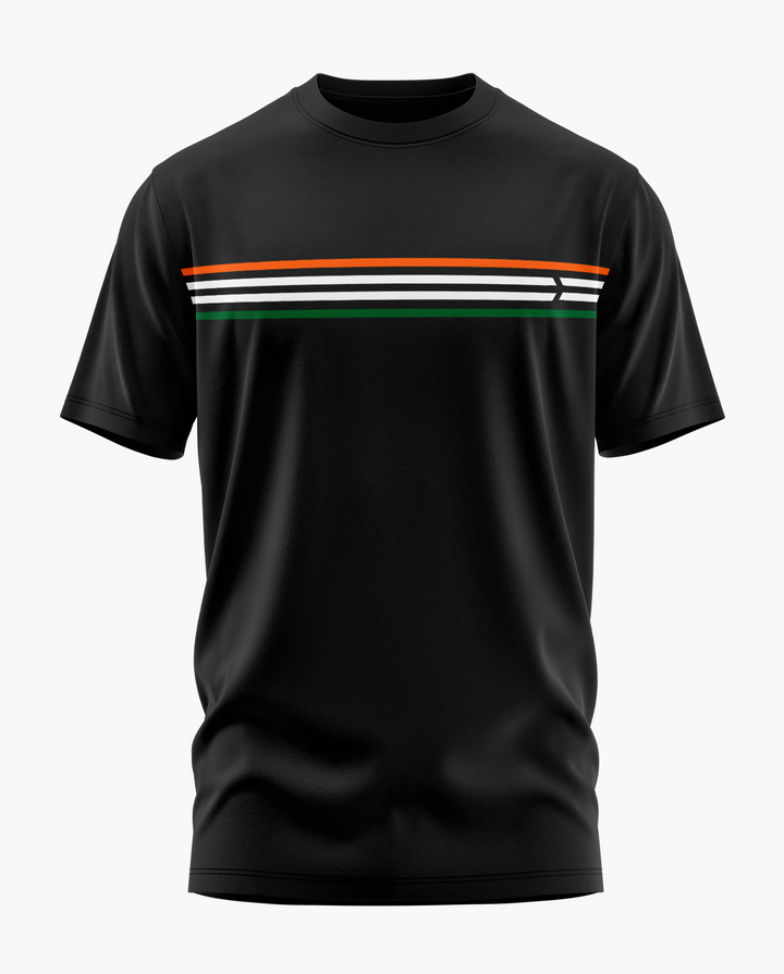 TRI-COLOUR LOGO STRIPE T-Shirt