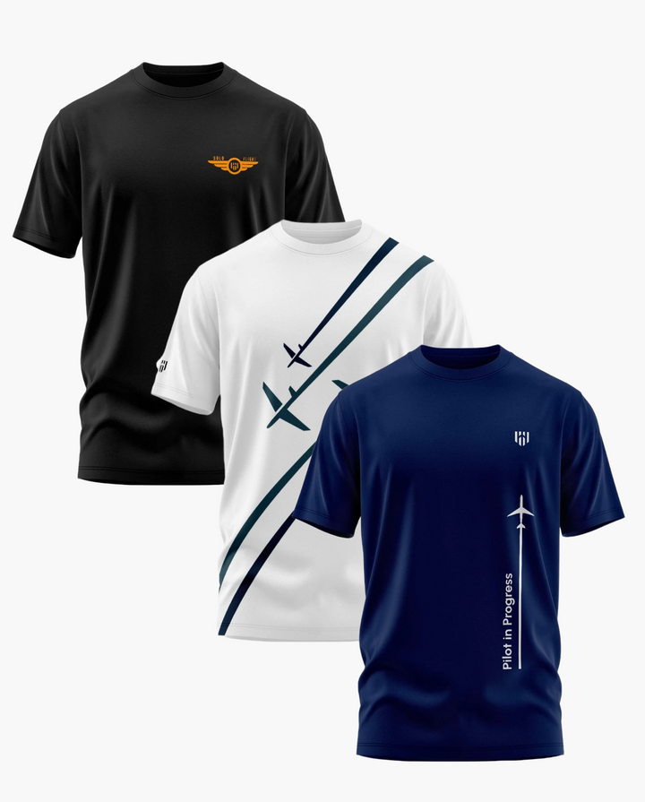 Pilot Essentials Signature LuxeSoft Cotton T-Shirt Bundle