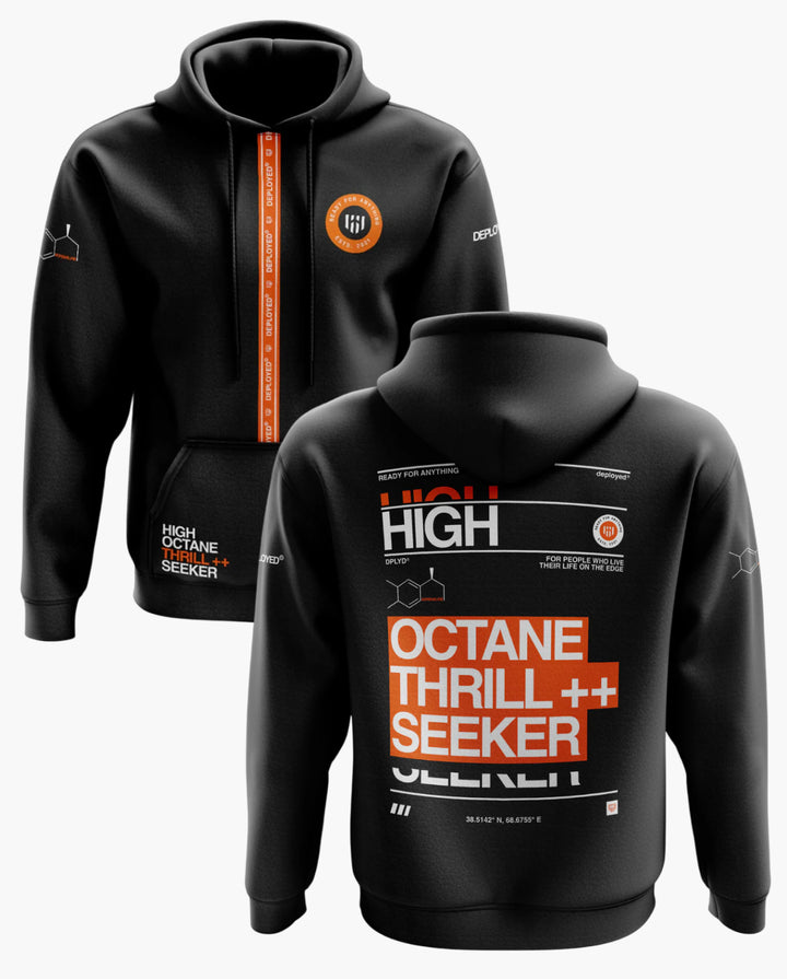 HIGH OCTANE THRILL SEEKER Snow Soft Premium Hoodie