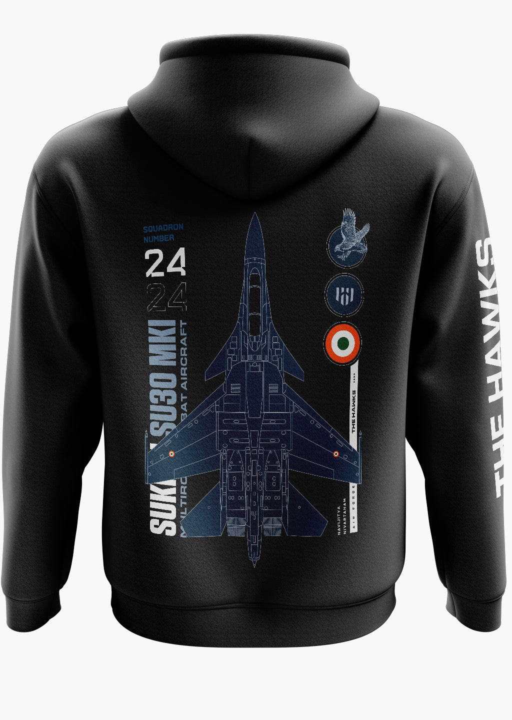 The Hawks Sukhoi SU 30 Snow Soft Premium Hoodie