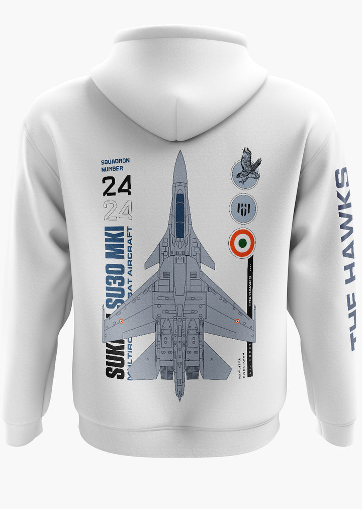 The Hawks Sukhoi SU 30 Snow Soft Premium Hoodie