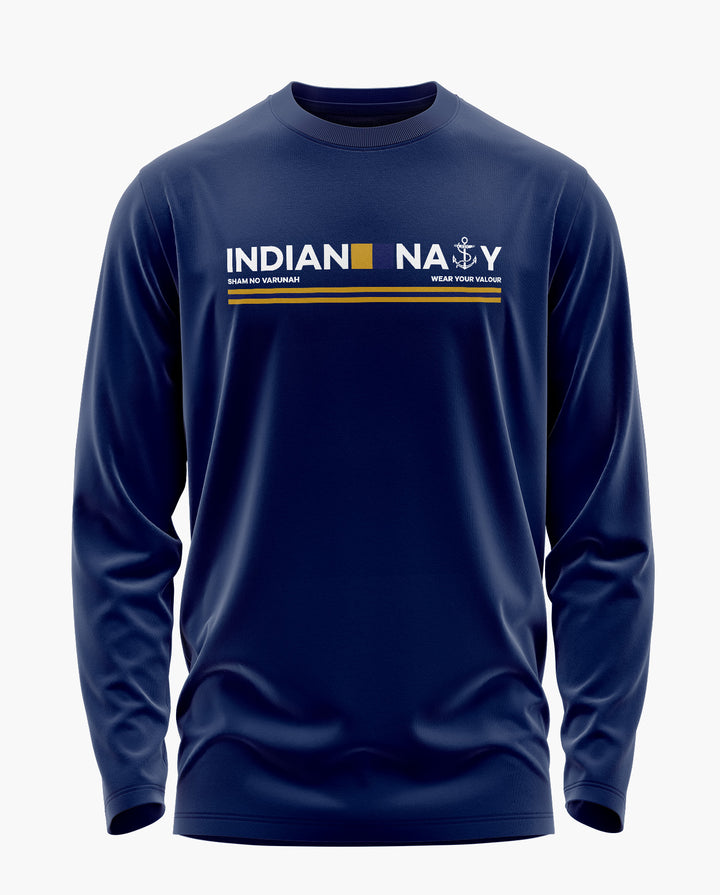 Indian Navy Admiral Full Sleeve T-Shirt