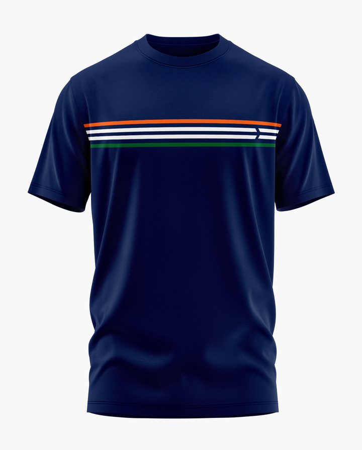 TRI-COLOUR LOGO STRIPE T-Shirt