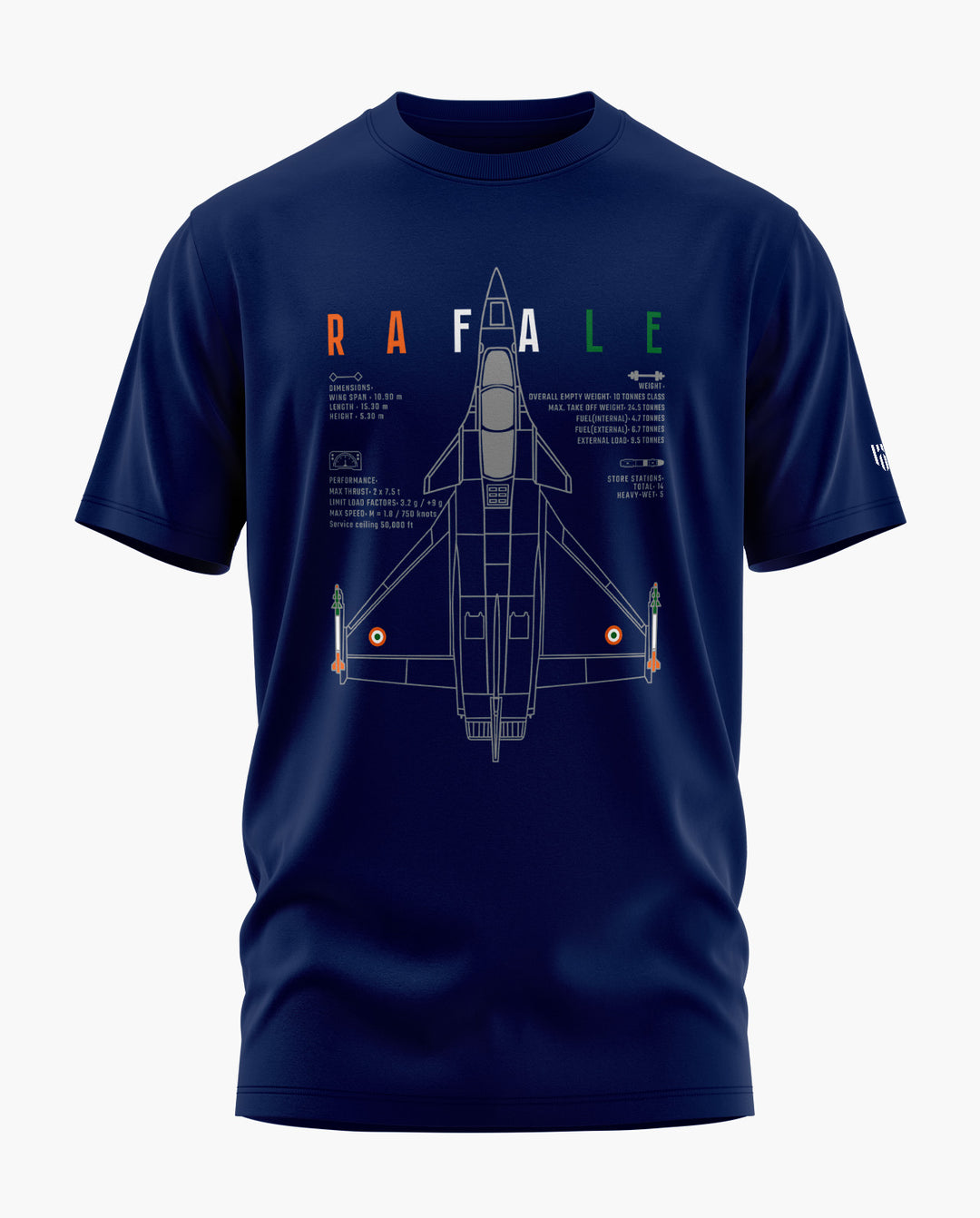 Rafale India Edition Blueprint T-Shirt