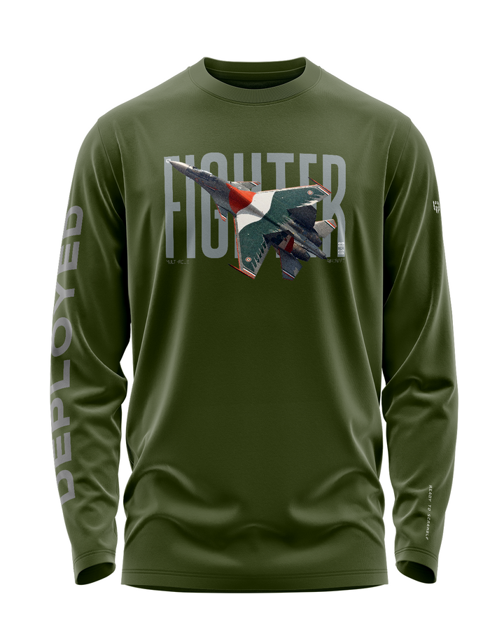 Fighter Jet Signature Luxesoft Cotton Full Sleeve T-Shirt