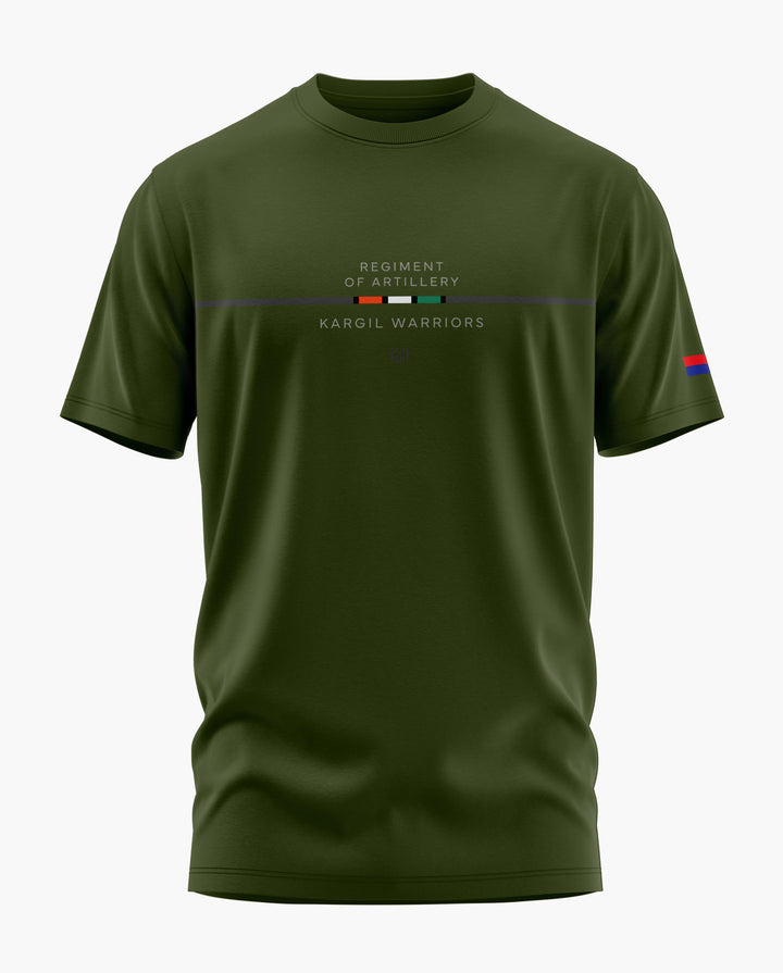 KARGIL WARRIORS-REGT. OF ARTILLERY Signature LuxeSoft Cotton T-Shirt