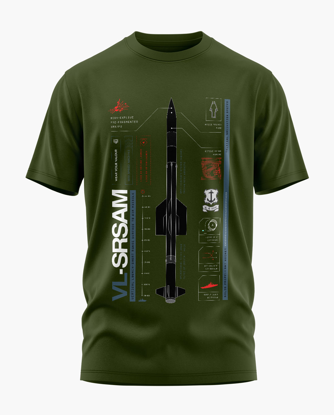 VL-SRSAM Missile T-Shirt