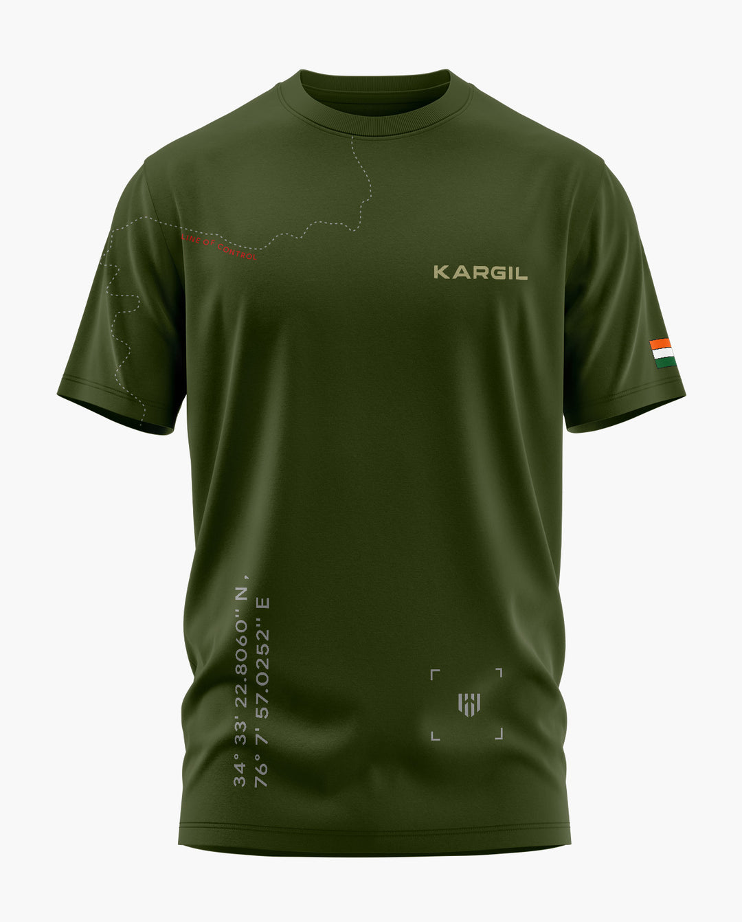 KARGIL LOC MAP T-SHIRT