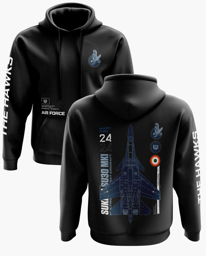 The Hawks Sukhoi SU 30 Snow Soft Premium Hoodie