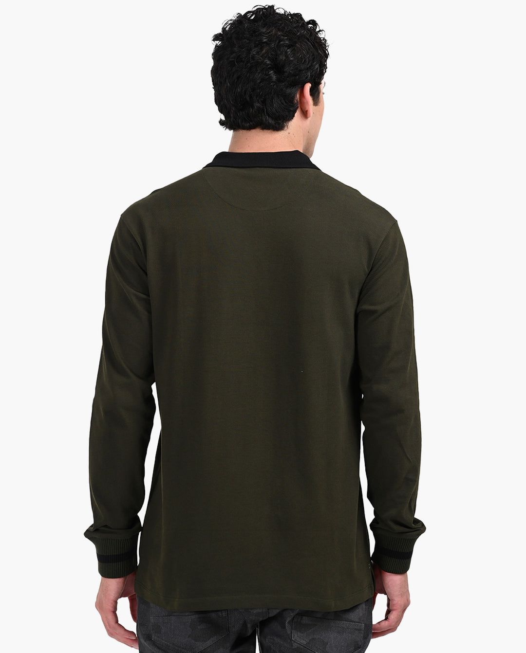 Olive Green Flagship Full Sleeve Polo T-Shirt