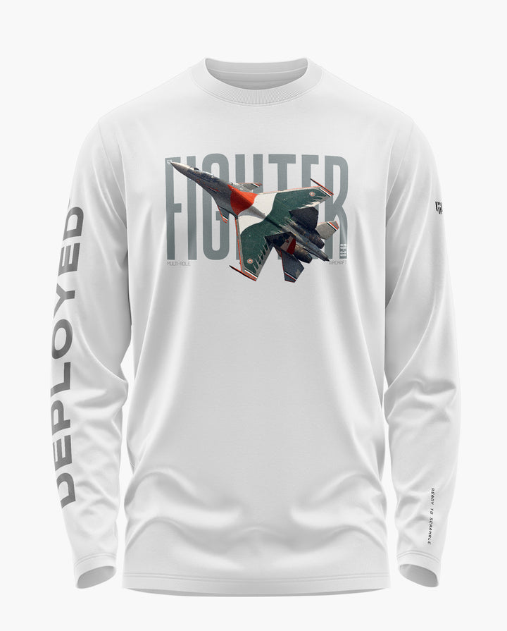 Fighter Jet Signature Luxesoft Cotton Full Sleeve T-Shirt