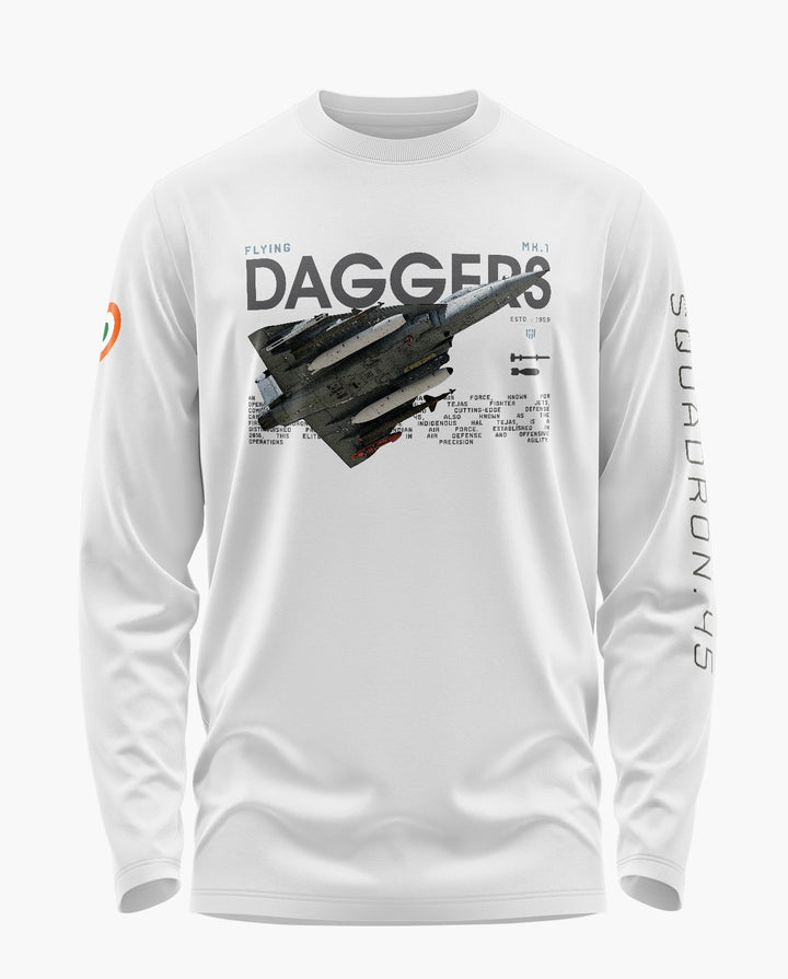 Iaf Flying Daggers Signature Luxesoft Cotton Full Sleeve T-Shirt