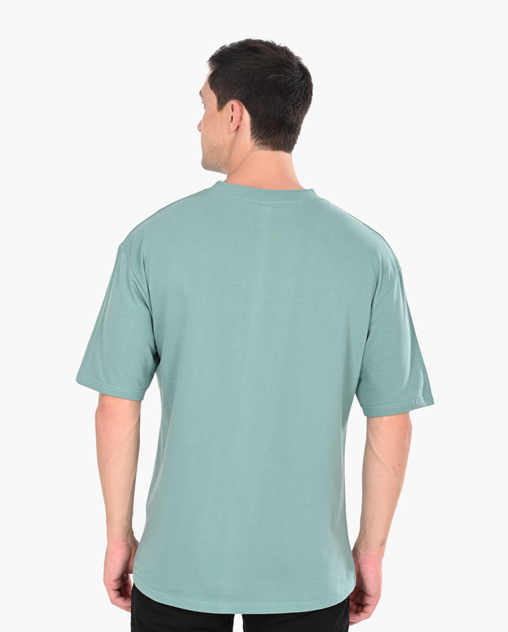 Decluttered Sage Green Oversized T-Shirt