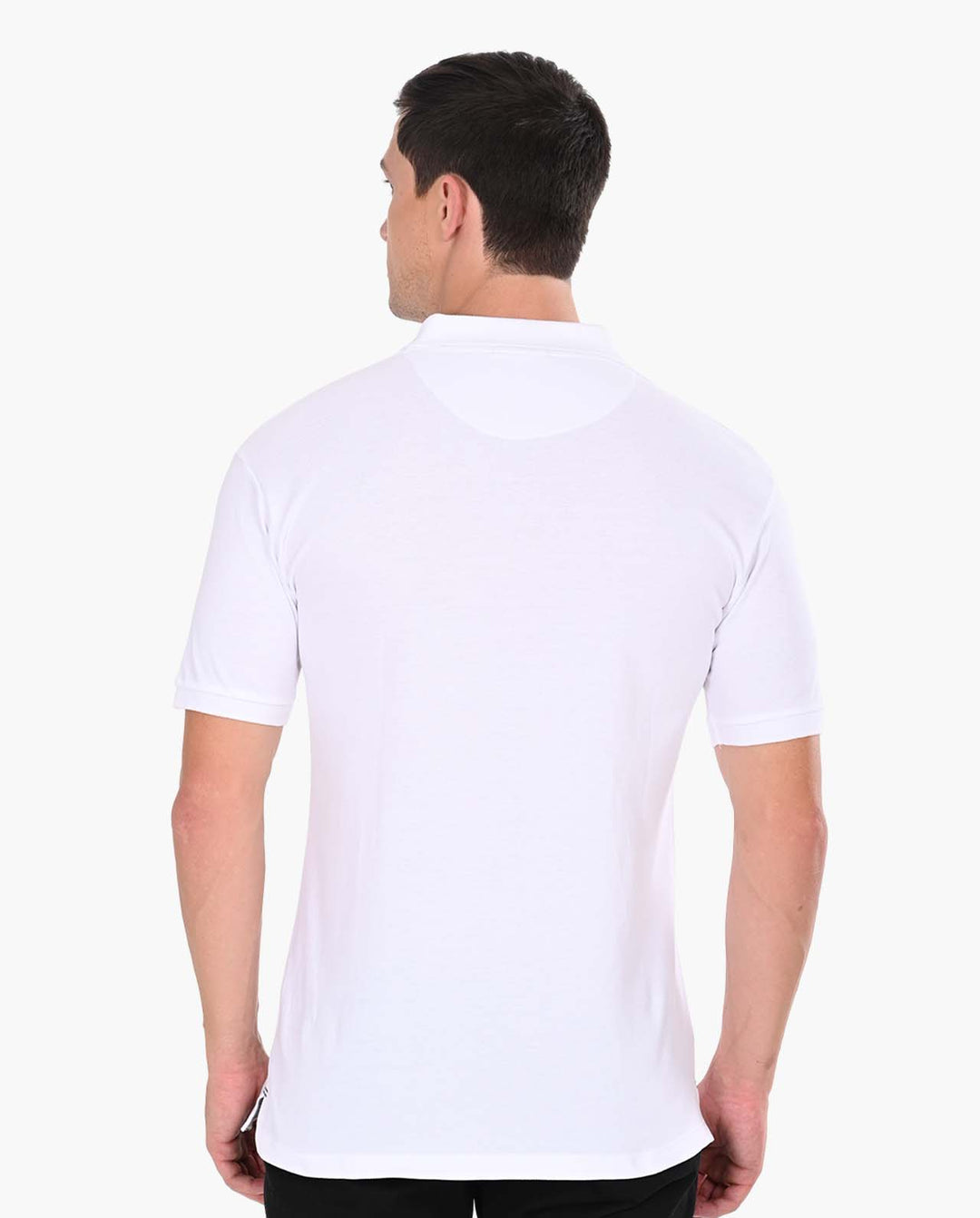 Decluttered White Polo T-Shirt