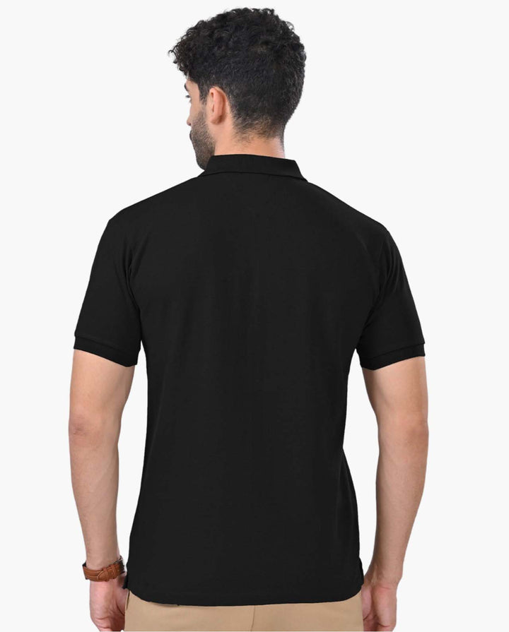 Aero Cargo Black Polo T-Shirt