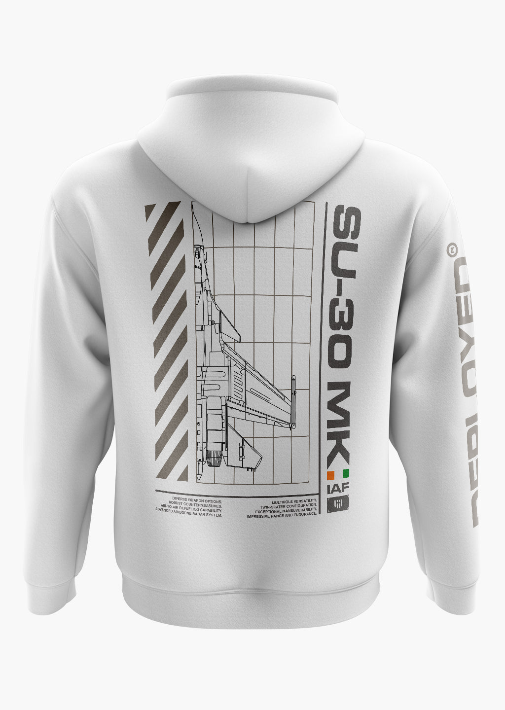 SU-30 MKI GRANDE Snow Soft Premium Hoodie