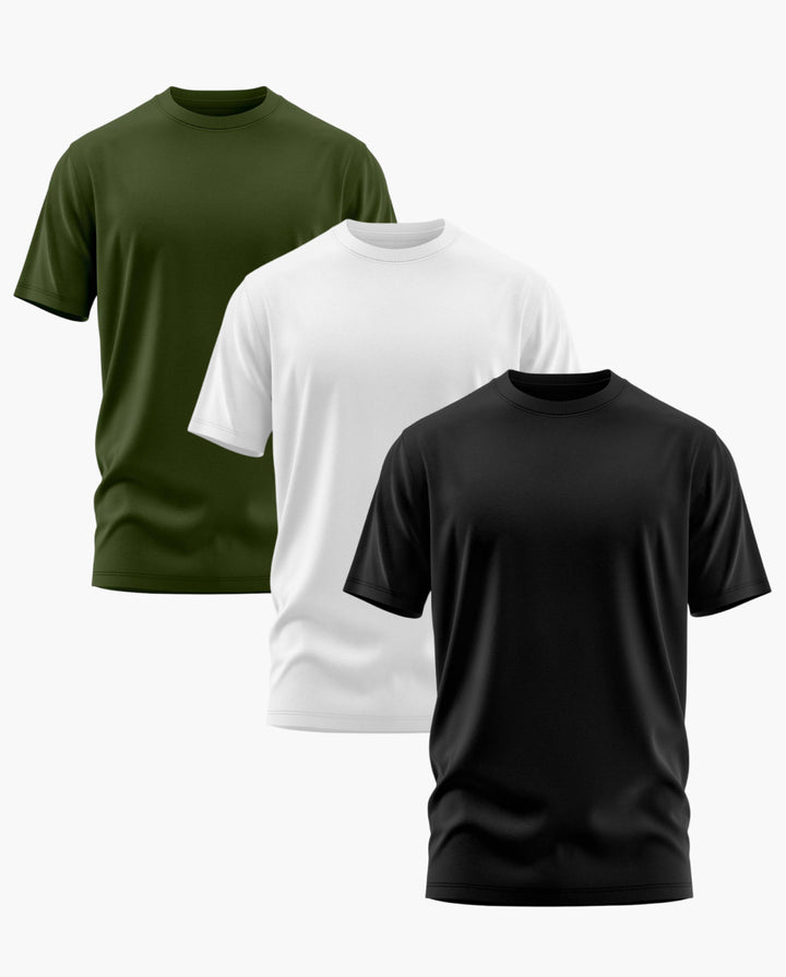 Essentials Signature LuxeSoft Cotton T-Shirt Bundle