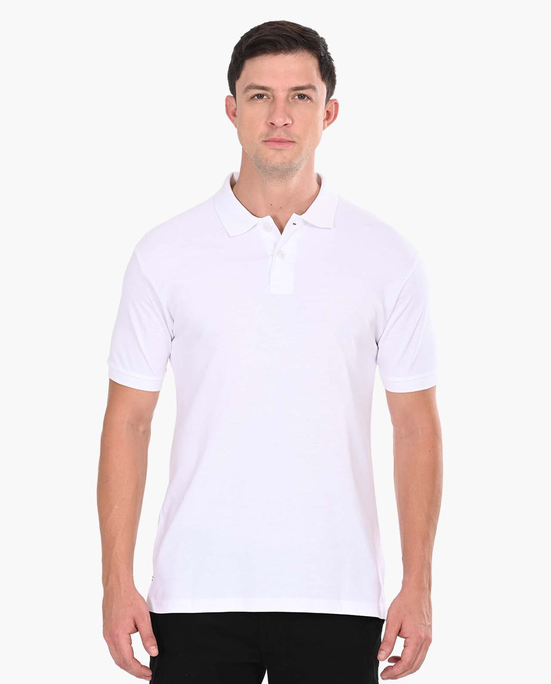 Decluttered White Polo T-Shirt