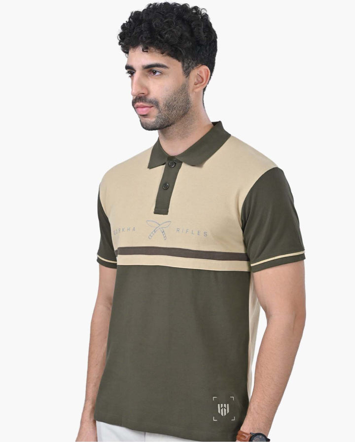 Gorkha Stripe Retro Polo T-Shirt