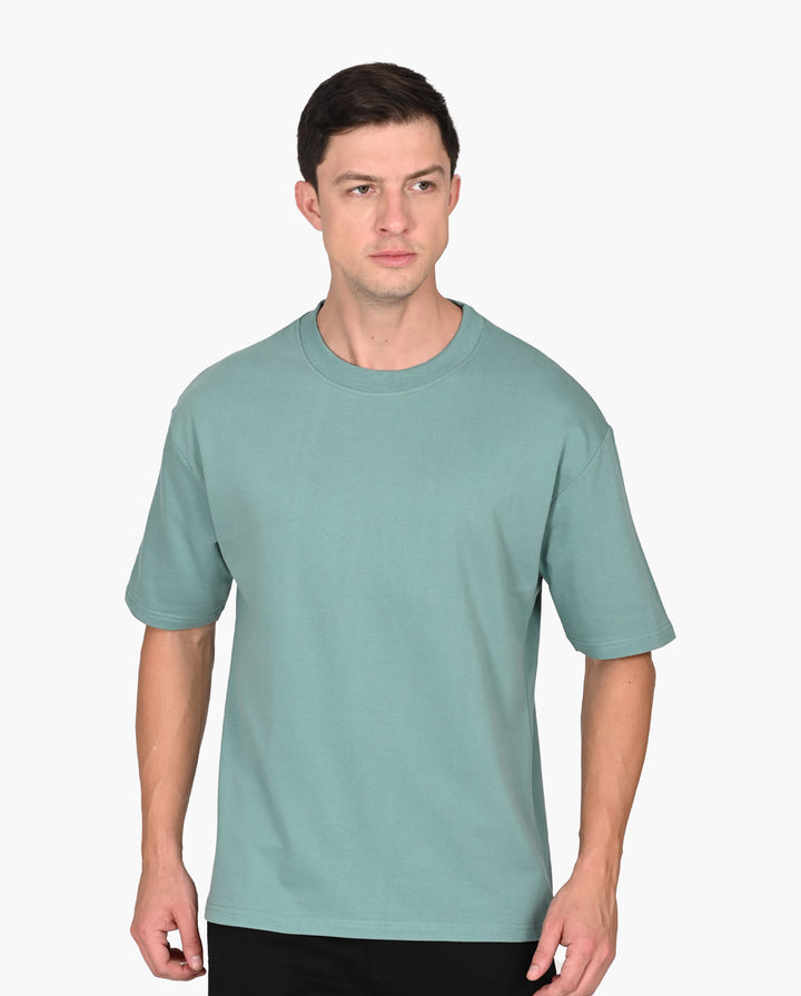 Decluttered Sage Green Oversized T-Shirt