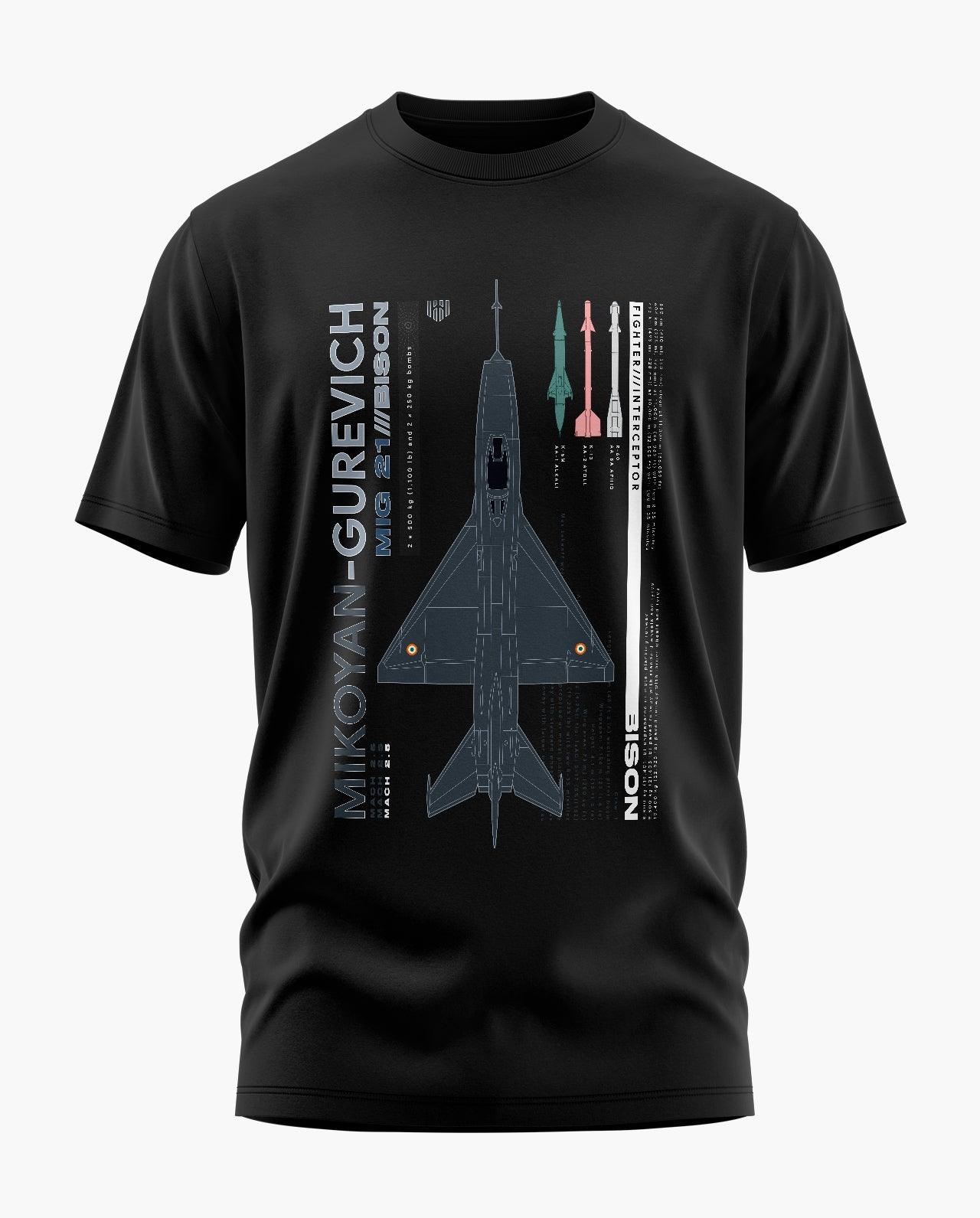 MiG-21 Bison T-Shirt exclusive at Aero Armour